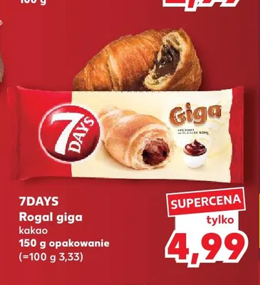 Rogal giga kakao 7Days promocja w Kaufland