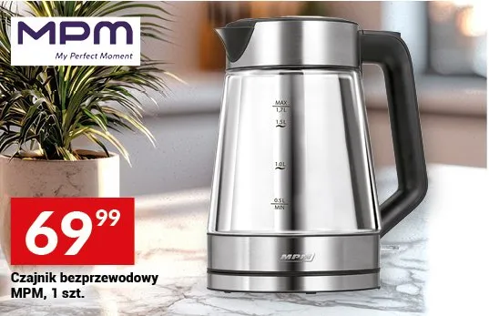 Czajnik bezprzewodowy MPM, 1 szt. promocja w Twój Market