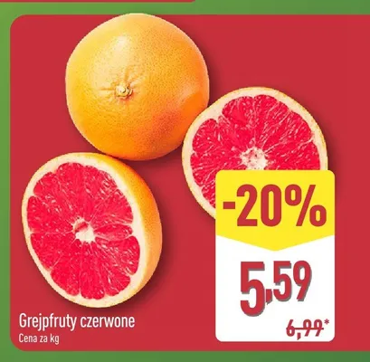 Grejpfruty czerwone promocja w Aldi