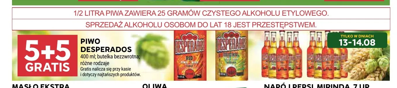 Piwo Desperados Original promocja w Stokrotka