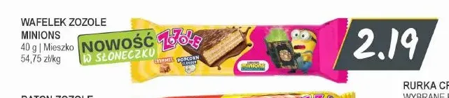 Wafelek Zozole Minions promocja w Słoneczko