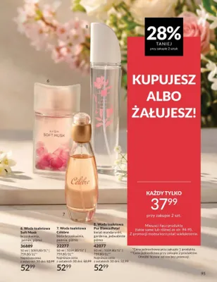 Woda toaletowa Célèbre biała brzoskwinia, peonia, piżmo promocja w AVON