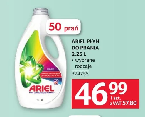Płyn do prania Ariel promocja w Selgros