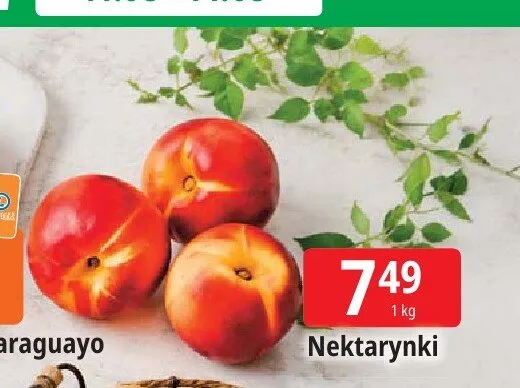 Nektarynki promocja w Leclerc
