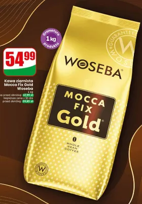 Kawa ziarnista Woseba Mocca Fix Gold promocja w Dino