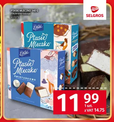 Ptasie Mleczko E.Wedel promocja w Selgros