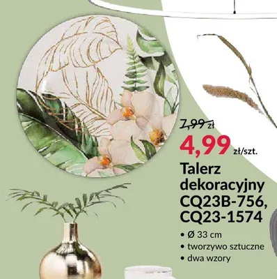 Talerz dekoracyjny promocja w Salony Agata