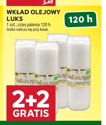 Wkład olejowy Luks promocja w Stokrotka