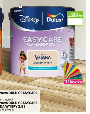 Emulsja kolorowa Dulux EasyCare Disney Legenda Wyspy promocja w Leroy Merlin