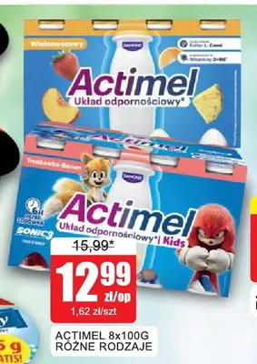 Napój mleczny Actimel 8-pak promocja w Bingo