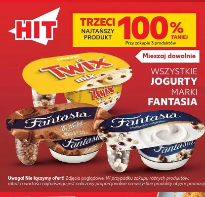 Jogurt Danone Fantasia E.Wedel czekolada promocja w Kaufland