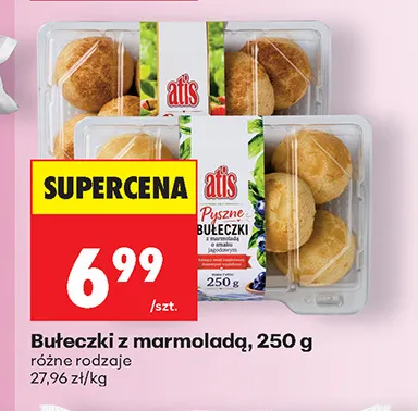 Bułeczki z marmoladą Atis promocja w Biedronka