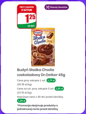 Budyń Słodka Chwila czekoladowy Dr.Oetker promocja w Dino