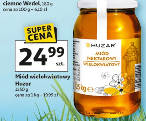 Miód wielokwiatowy Huzar promocja w Auchan