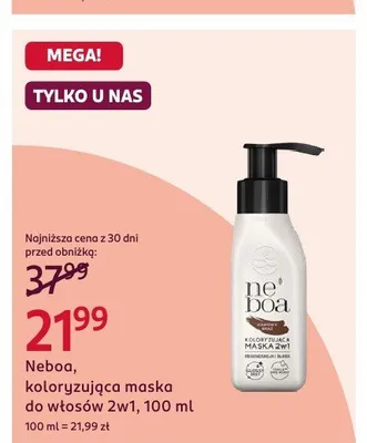 Koloryzująca maska do włosów 2w1 Neboa 100ml promocja w Rossmann