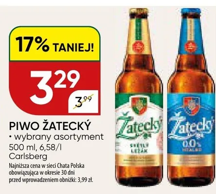 Piwo Żatecký promocja w Chata Polska