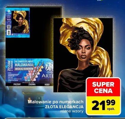 Malowanie po numerkach Złota Elegancja Astra promocja w Carrefour