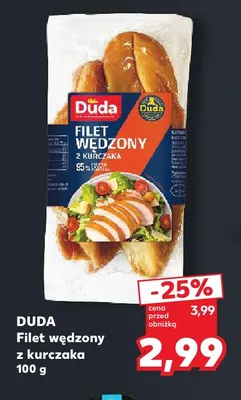 Filet wędzony z kurczaka Duda promocja w Kaufland