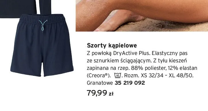 Szorty kąpielowe promocja w Tchibo