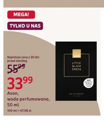 Woda perfumowana Avon Little Black Dress promocja w Rossmann