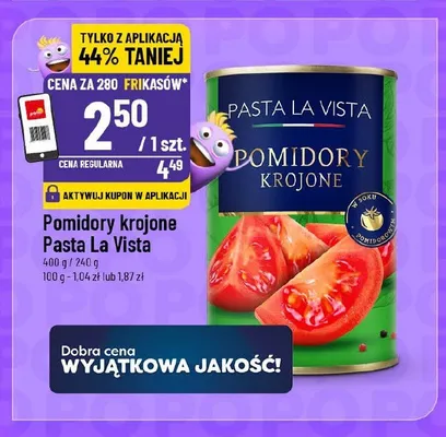 Pomidory krojone Pasta La Vista promocja w POLOmarket