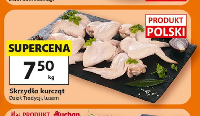 Skrzydła kurcząt promocja w Auchan