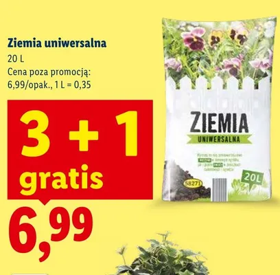 Ziemia uniwersalna 20l promocja w Lidl