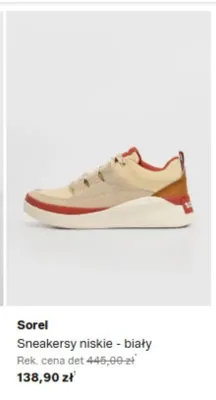 Sneakersy niskie Sorel białe promocja w Lounge by Zalando