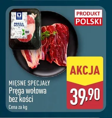 Pręga wołowa bez kości Mięsne Specjały promocja w Aldi