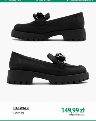 Buty damskie lordsy Catwalk promocja w Deichmann