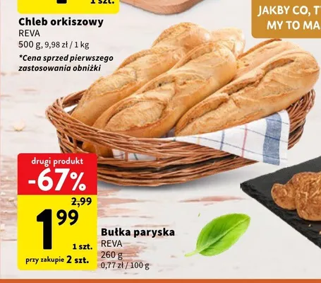 Bułka paryska REVA promocja w Intermarche