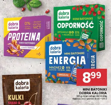 Mini batoniki odporność Dobra Kaloria promocja w Stokrotka
