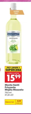 Napój winny Monte Santi Frizzante Mojito Moscato promocja w Biedronka