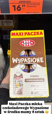 Mleko UHT czekoladowe Wypasione Mlekovita Maxi Paczka 8-pak 330ml promocja w Biedronka