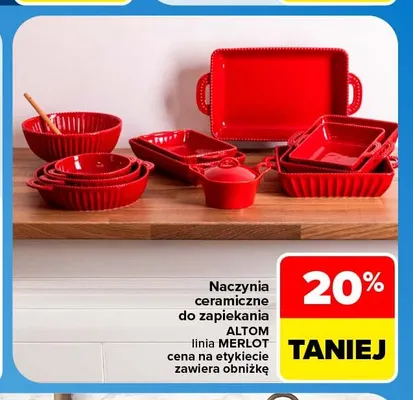 Naczynia ceramiczne do zapiekania Altom Merlot promocja w Carrefour