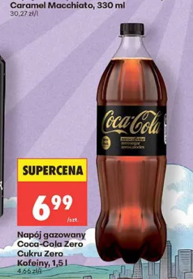 Napój gazowany Coca-Cola Zero Cukru Zero Kofeiny promocja w Biedronka