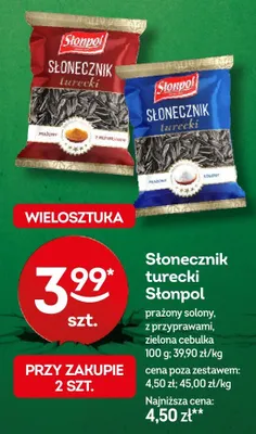 Słonecznik turecki prażony solony promocja w Żabka
