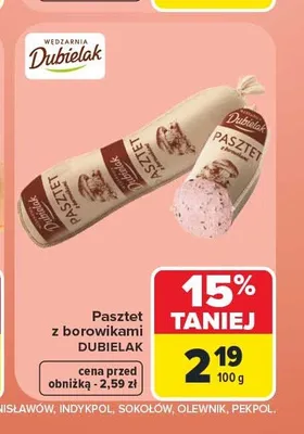Pasztet z borowikami Dubielak promocja w Carrefour