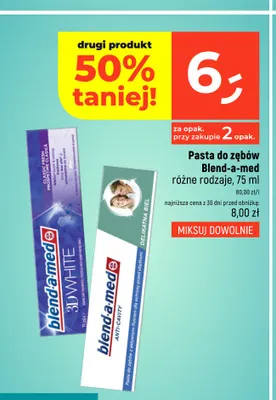Pasta do zębów Blend-a-med promocja w Dealz