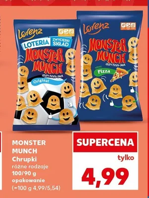 Chrupki Monster Munch Pizza promocja w Kaufland