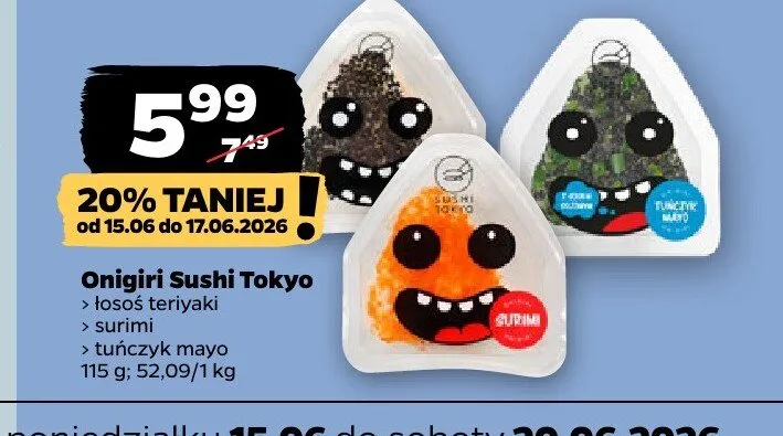Onigiri Sushi Tokyo surimi promocja w Netto