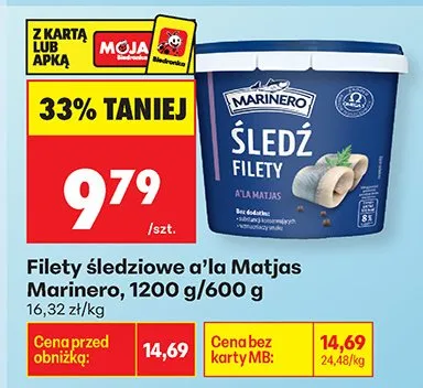 Filety śledziowe a'la Matjas promocja w Biedronka
