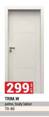 Drzwi TRIM.W pełne biały lakier 70-80 promocja w Merkury Market