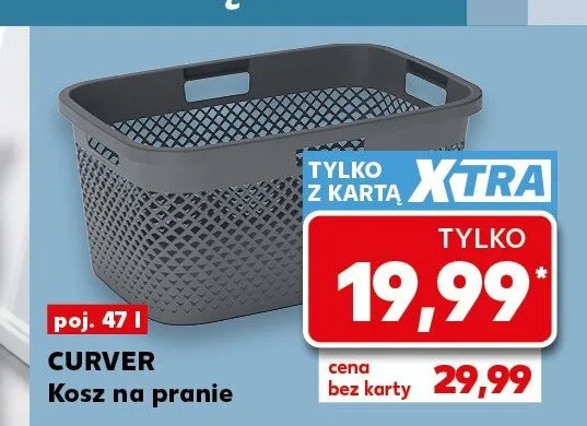 Kosz na pranie Curver 47 l promocja w Kaufland