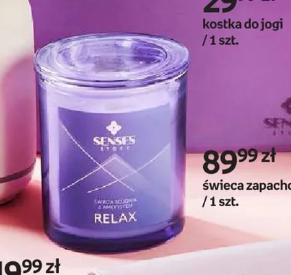Świeca zapachowa Senses Story Relax promocja w Empik