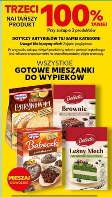 Wszystkie gotowe mieszanki do wypieków promocja w Kaufland