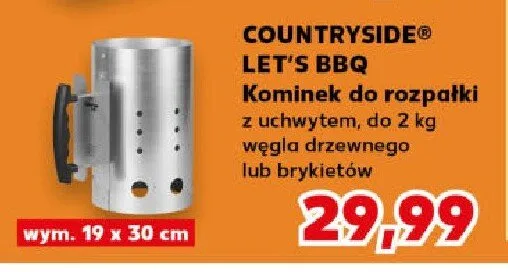 Kominek do rozpałki z uchwytem Countryside Let's Bbq promocja w Kaufland
