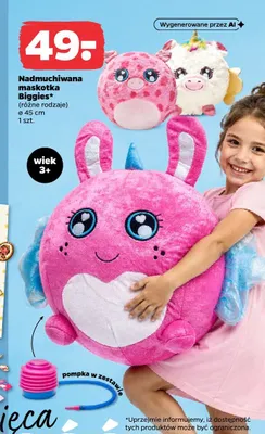 Nadmuchiwana maskotka Biggies promocja w Netto