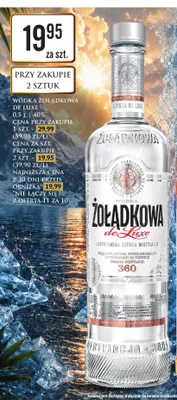 Wódka Żołądkowa de Luxe promocja w Dino