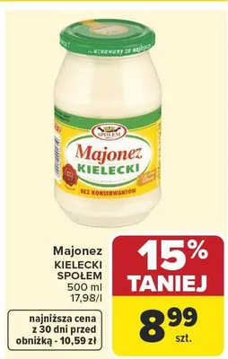 Majonez Spółem promocja w Carrefour Market